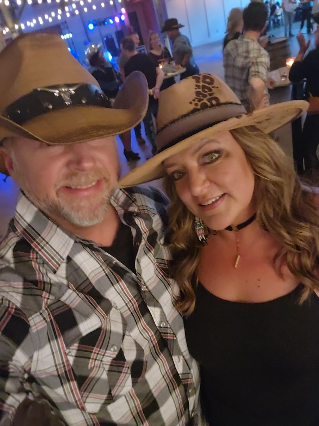 grinderPUNCH Straw Cowboy Hat for Men Women Western Cowgirl Outback Sun Hat customer photo 2