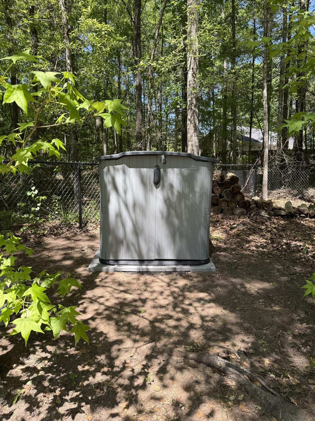 Suncast Horizontal Storage Shed, 98 Cu Ft, Resin, Glidetop, Sliding Lid customer photo 1
