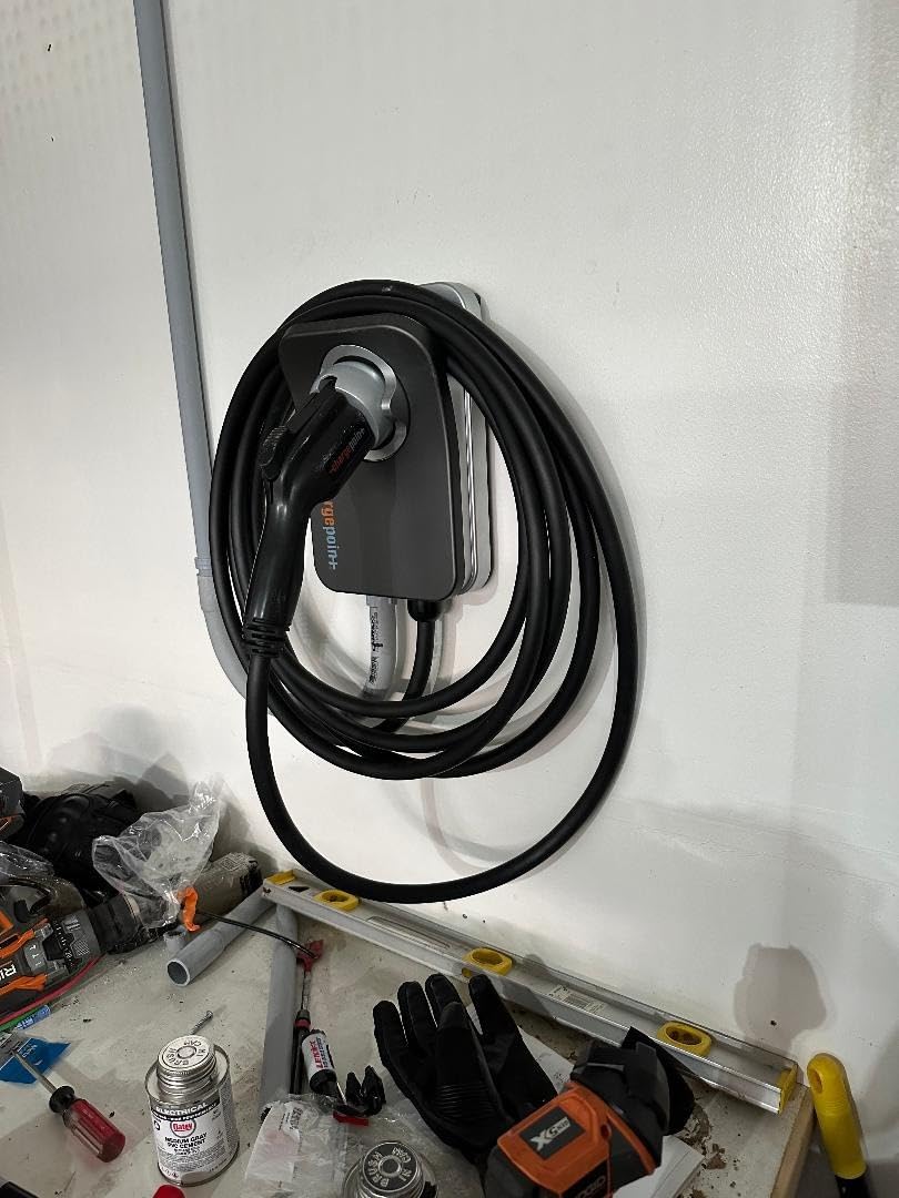 ChargePoint HomeFlex Level 2 EV Fast Charger, J1772, Smart, Hardwired, 50A | For Electric Cars, Adds Up to 37 Mi/Hr, WiFi App Control, 23-Ft Cable, Adjustable 16-50A, Indoor/Outdoor Rated, Energy Star customer photo 2