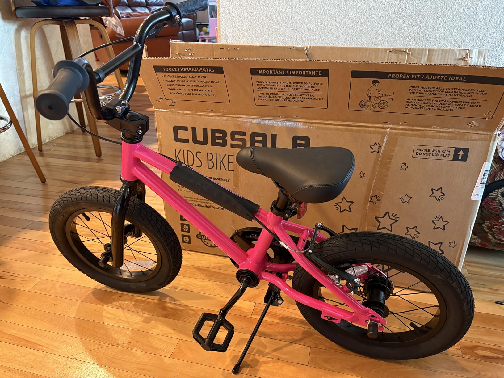 cubsala 12 14 16 18 Inch Kids Bike BMX Style Bicycle with Training Wheels Coaster Brake for 2-10 Years Old Toddlers Boys Girls Multiple Colors customer photo 1