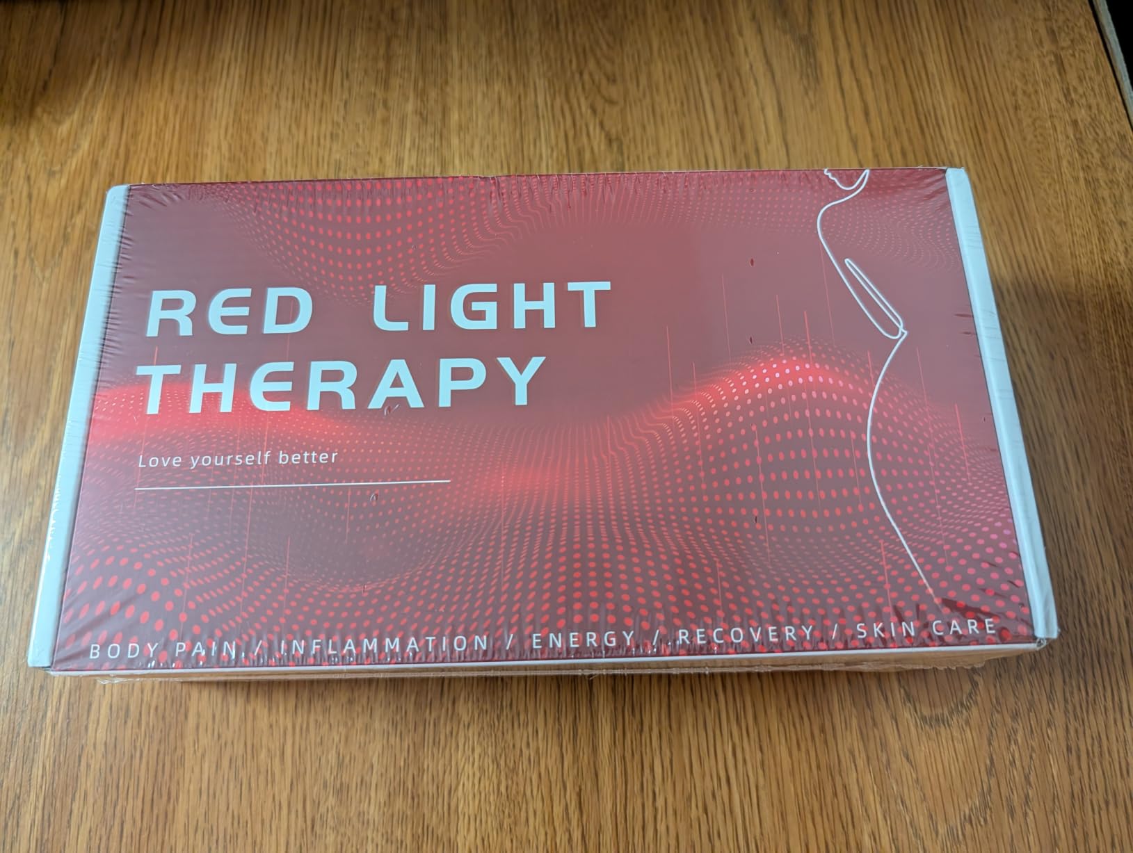 Red Light Heating Pad for Body Back Knee Shoulder Hands Feet 660nm 850nm Home Use 3 Chips in 1 Infrared Wrap Belt Gift for Women Men (Corded) customer photo 2