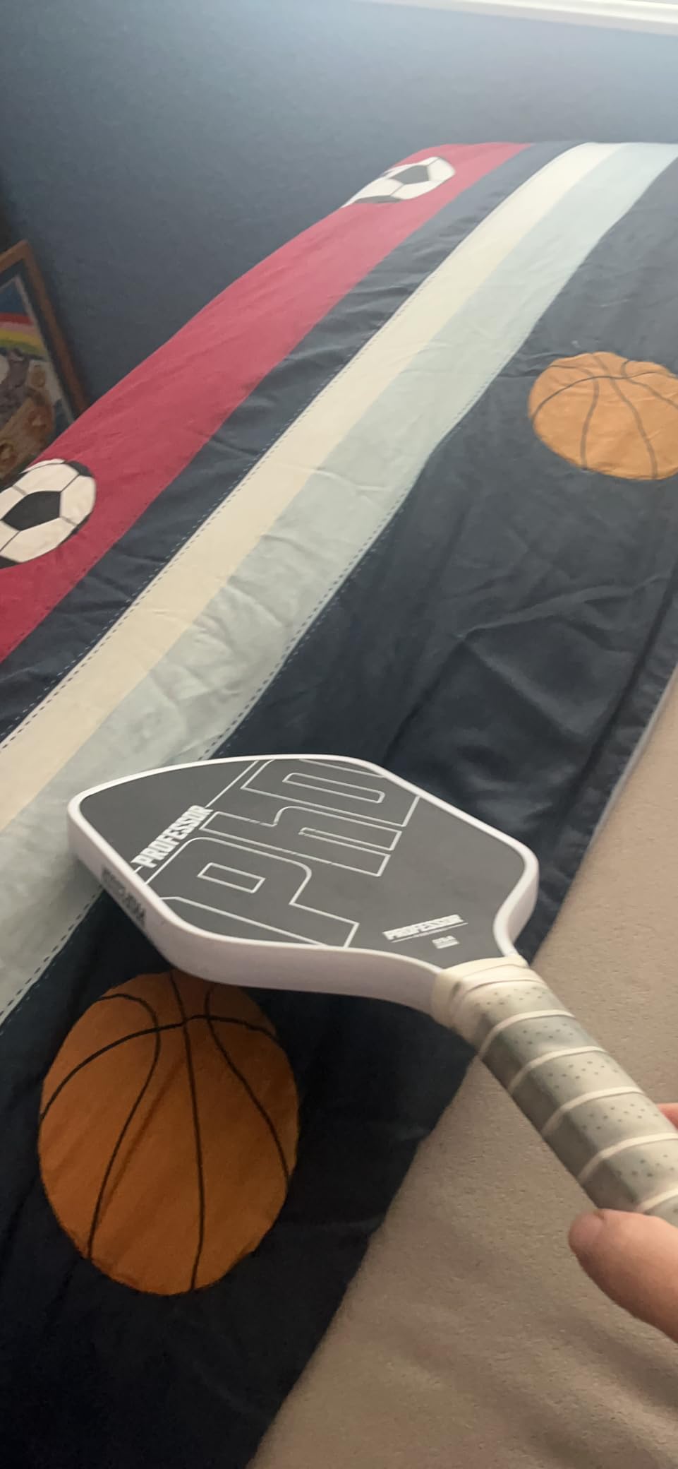 Professor PhD Raw Carbon Fiber Premium Pickleball Paddle Racket - USA Pickleball Approved - Honeycomb Core - Power & Control customer photo 2