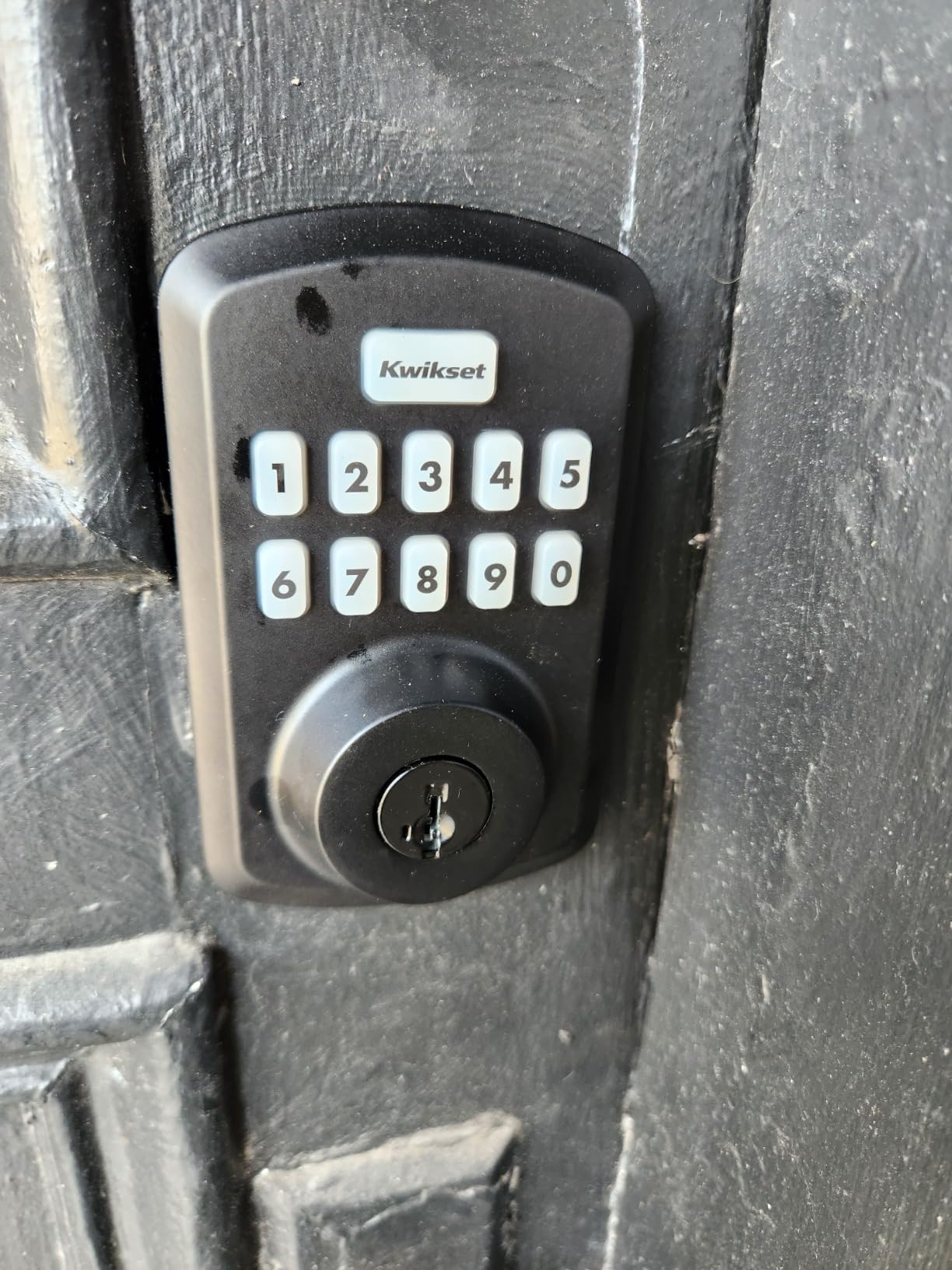 Kwikset Powerbolt 250 10-Button Keypad Matte Black Transitional Electronic Deadbolt Door Lock, Featuring Convenient Keyless Entry, Customizable User Codes and Auto-Locking customer photo 2