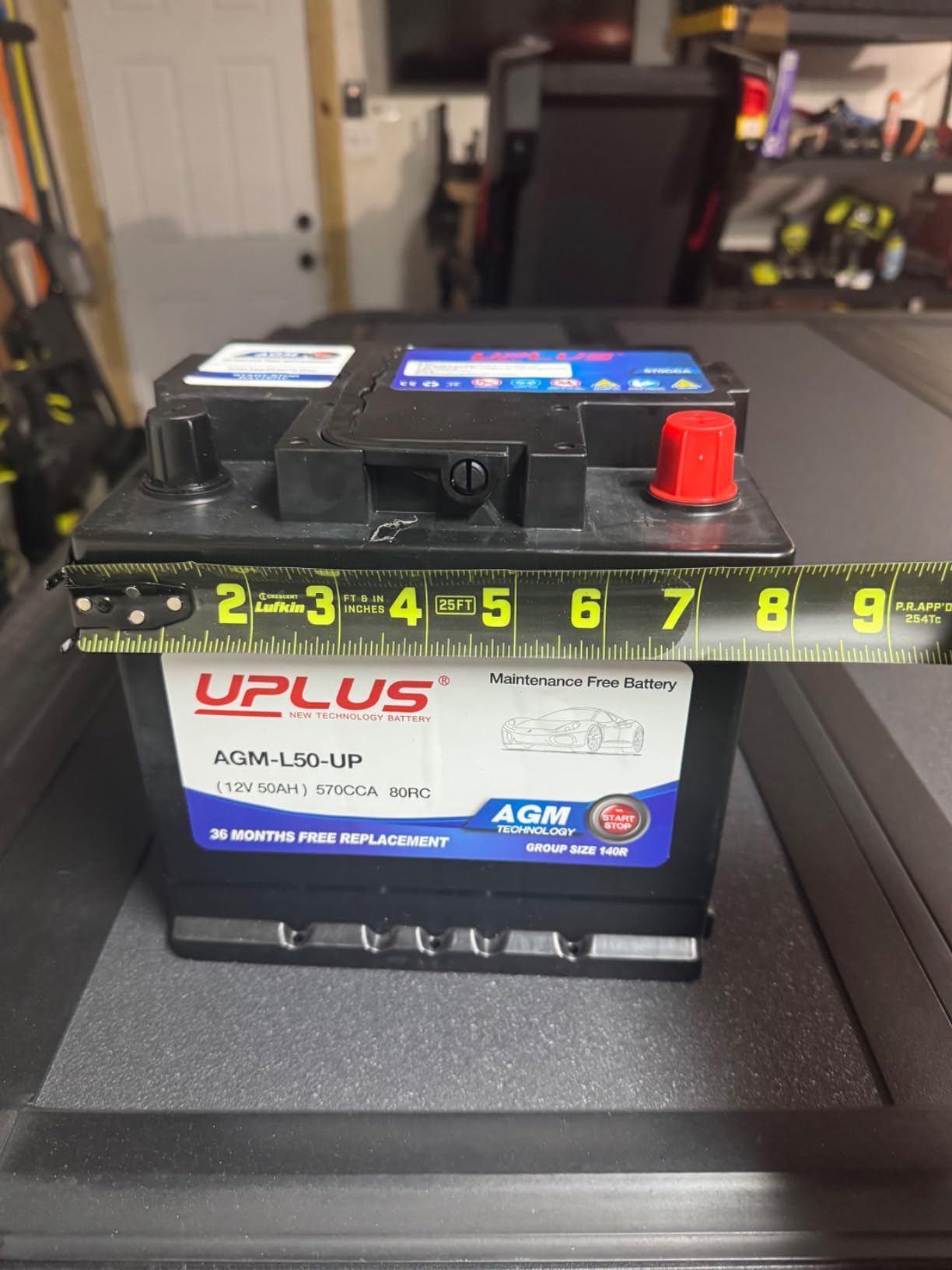 UPLUS BCI Group 48 Car Battery, AGM-L70-M 12V 70Ah 760CCA 120RC AGM H6 | L3 Maintenance Free Premium Start and Stop Automotive Battery customer photo 1