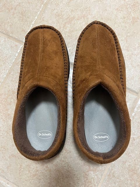 Men's Slip On Moccasin Slippers, Indoor/Outdoor Warm Fuzzy Comfy House Shoes, Fluffy Wide Loafer Slippers customer photo 2