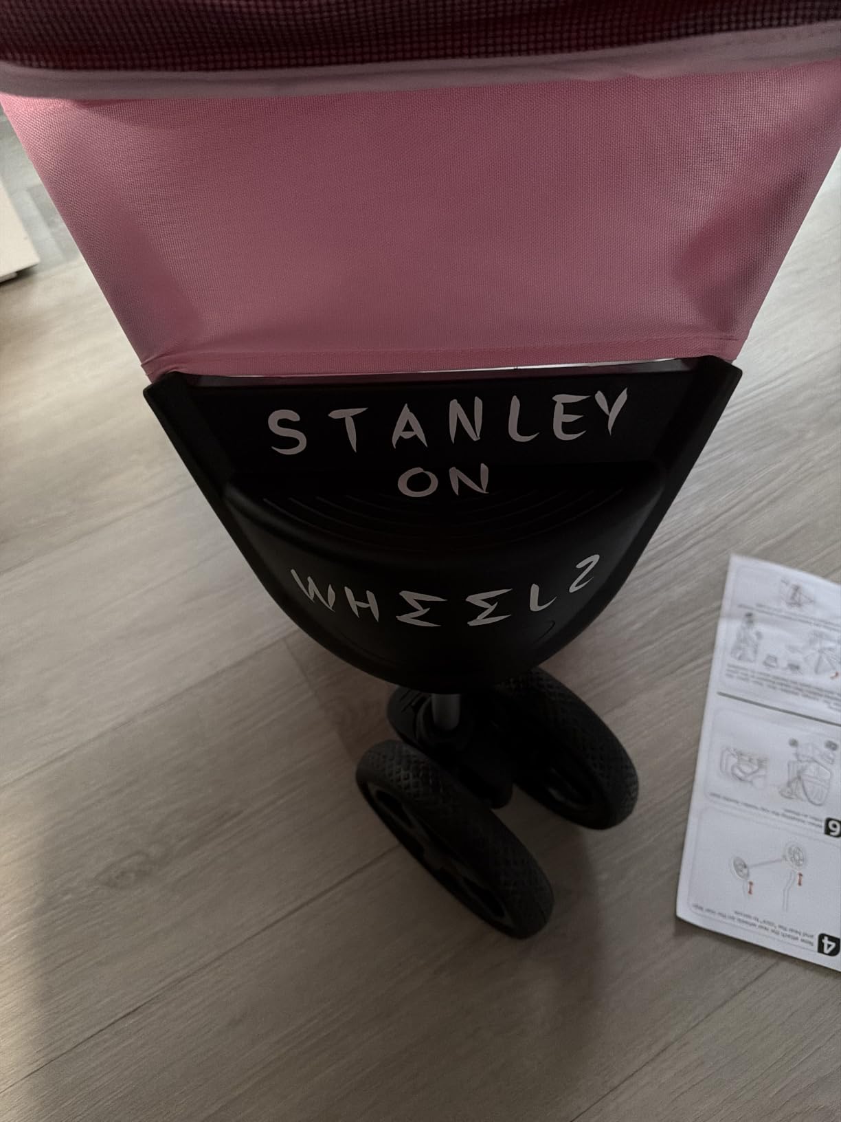 MoNiBloom Pet Stroller for Small/Medium Dogs and Cats up to 33 lbs, Black | Foldable Dog Stroller 3 Wheels Pet Strolling Cart w/ Storage Basket Cup Holder, Breathable and Visible Mesh for All-Season customer photo 2