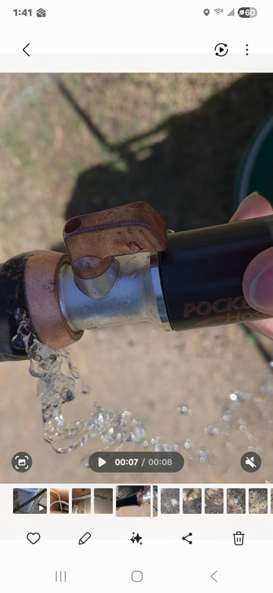 Pocket Hose 50 FT Copper Bullet Hose, 10-Pattern, 650psi customer photo 2