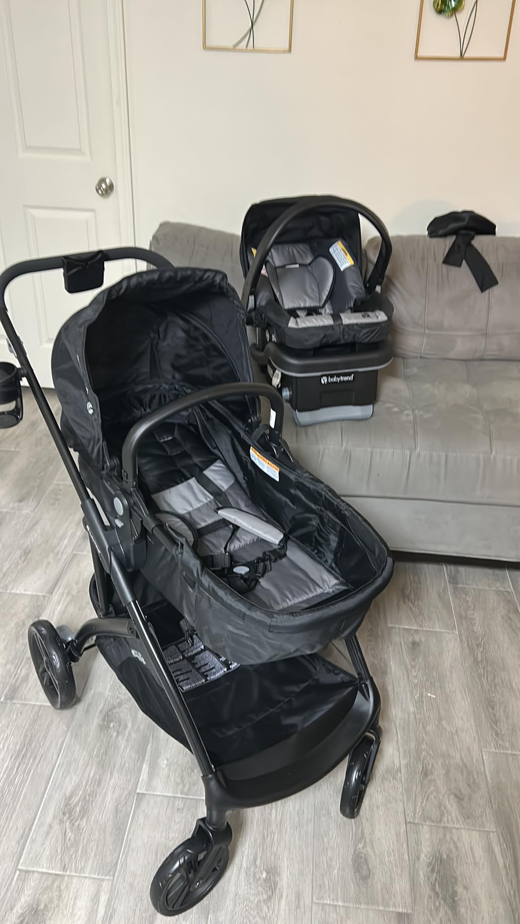 Baby Trend Passport Switch 6-in-1 Modular Stroller Travel System with EZ-Lift Plus Infant Car Seat, Dash Black customer photo 1
