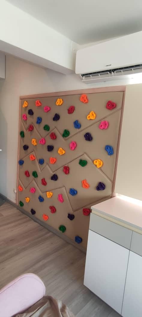Meooeck 72 Pcs Kids Rock Wall Climbing Holds Set Colorful Grips with Mounting Screws and Hardware for DIY Indoor Outdoor Backyard Playground Back to School Birthday Gift (Classic Color) customer photo 2