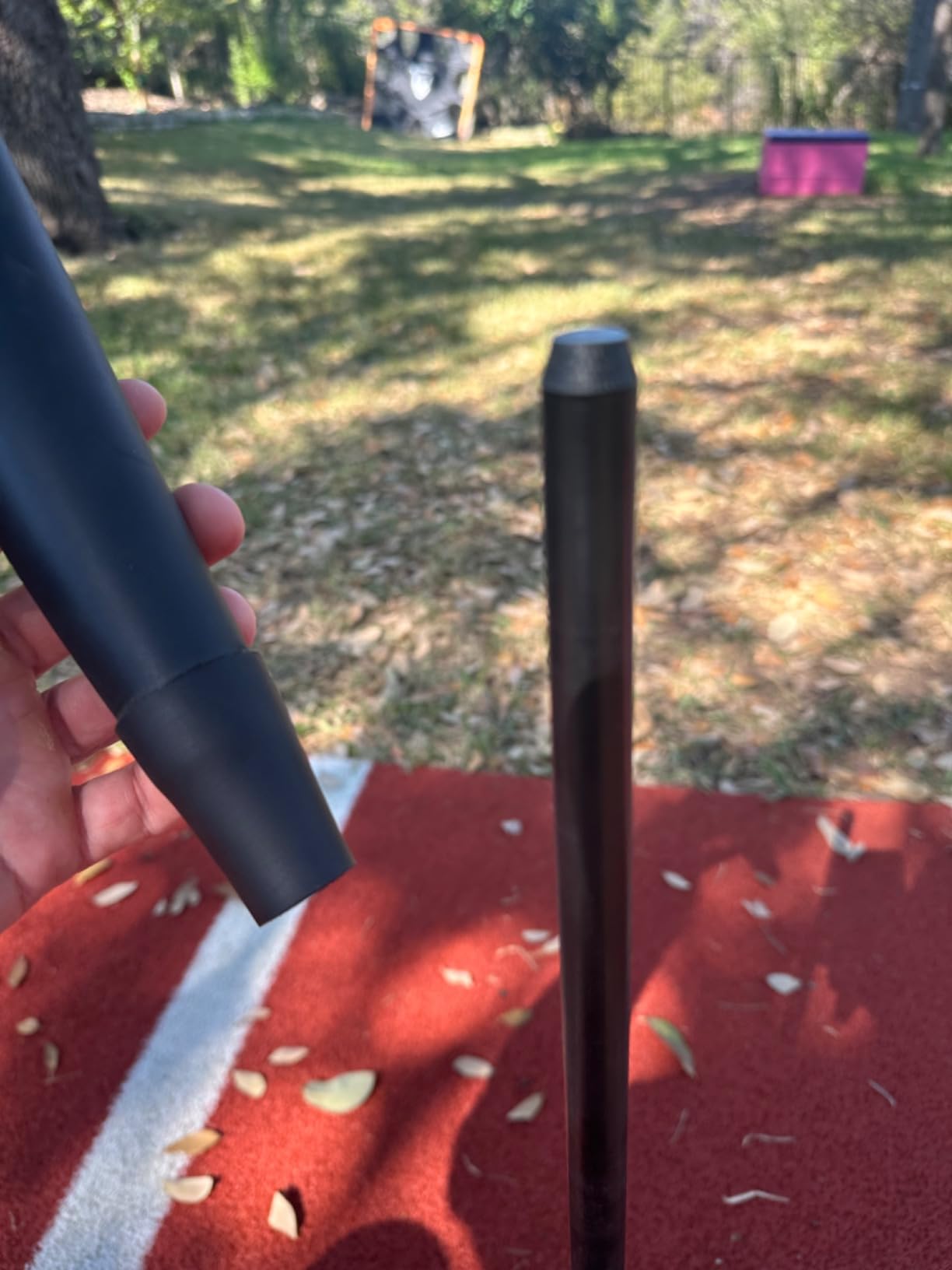 PLAYAPUT Portable Batting Tee for Baseball/Softball, Height Adjustment | From 25-37 inch, Easy Transport Premium Baseball Tee with Rubber Top, Heavy Duty Base Hitting Tee For Kids/Youths/Adults customer photo 1