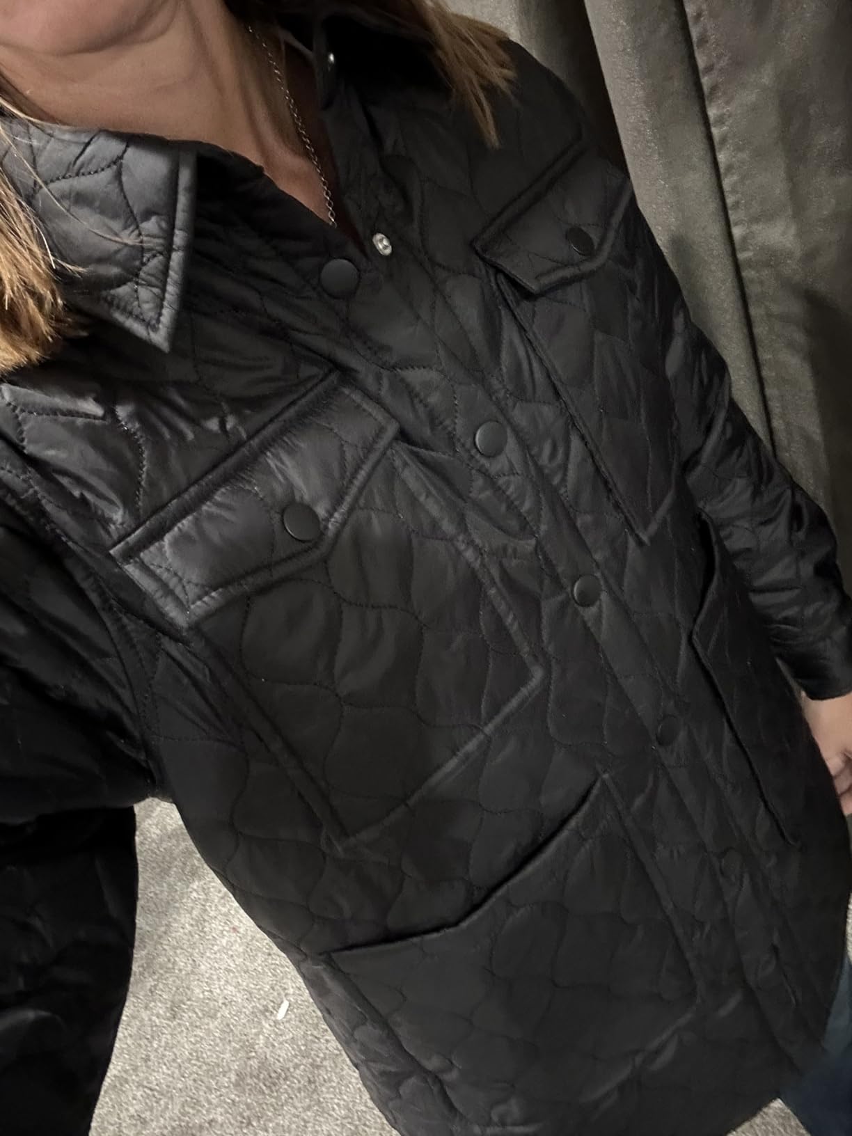 EVALESS Womens Lightweight Diamond Quilted Puffer Jackets | Soft Lightweight Polyester Shell Outwear, Cozy Quilted Puffer Jacket Women, Trendy Fall Winter Coats Outfits 2026 customer photo 1