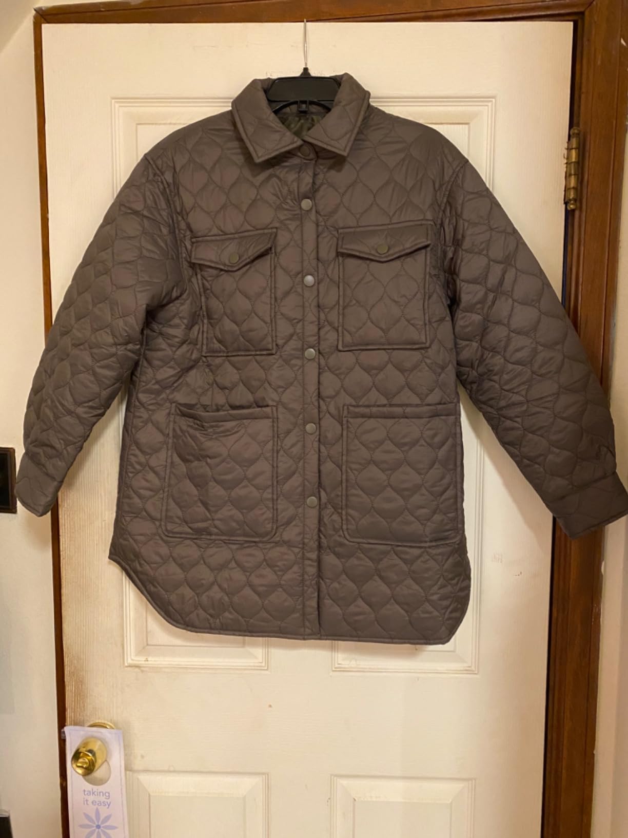 EVALESS Womens Lightweight Diamond Quilted Puffer Jackets | Soft Lightweight Polyester Shell Outwear, Cozy Quilted Puffer Jacket Women, Trendy Fall Winter Coats Outfits 2026 customer photo 2