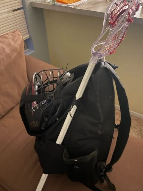 GoHimal Lacrosse Bag Extra Large Lacrosse Backpack with Tow Stick Holder customer photo 2