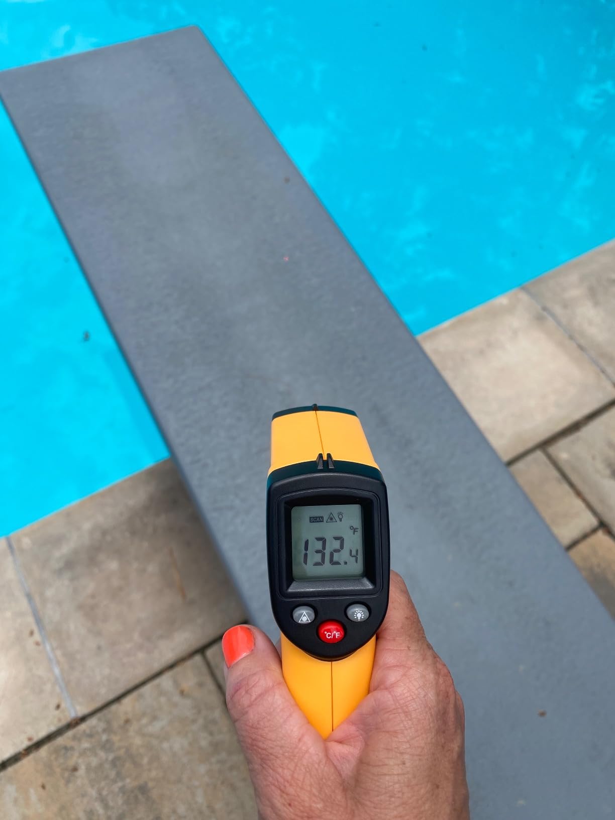 Global Pool Products 8' Sand Diving Board Replacement for Inground Swimming Pools GPP-DB-GX8-S customer photo 1