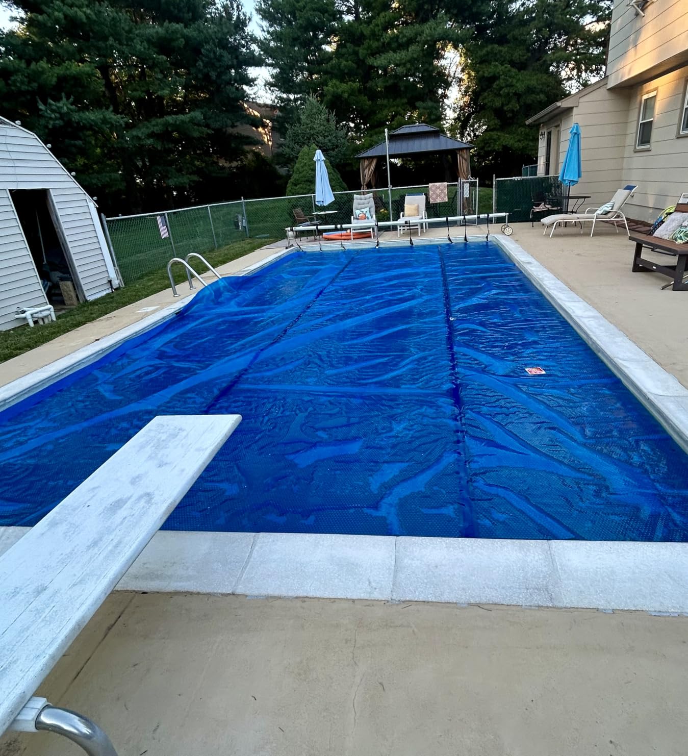In The Swim 16' x 32' Premium Blue Rectangle Solar Pool Cover 12 Mil, For Solar Heating Above Ground Pools and Inground Pools customer photo 1