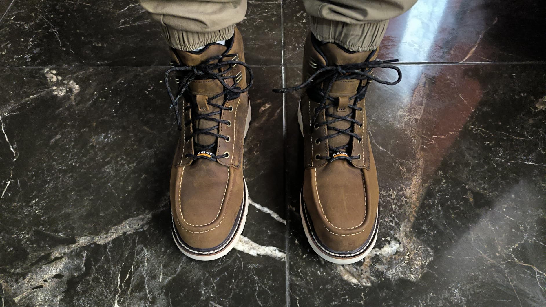Ariat Men's Rebar Lift 6 Inch Waterproof Composite Toe Work Boot customer photo 2
