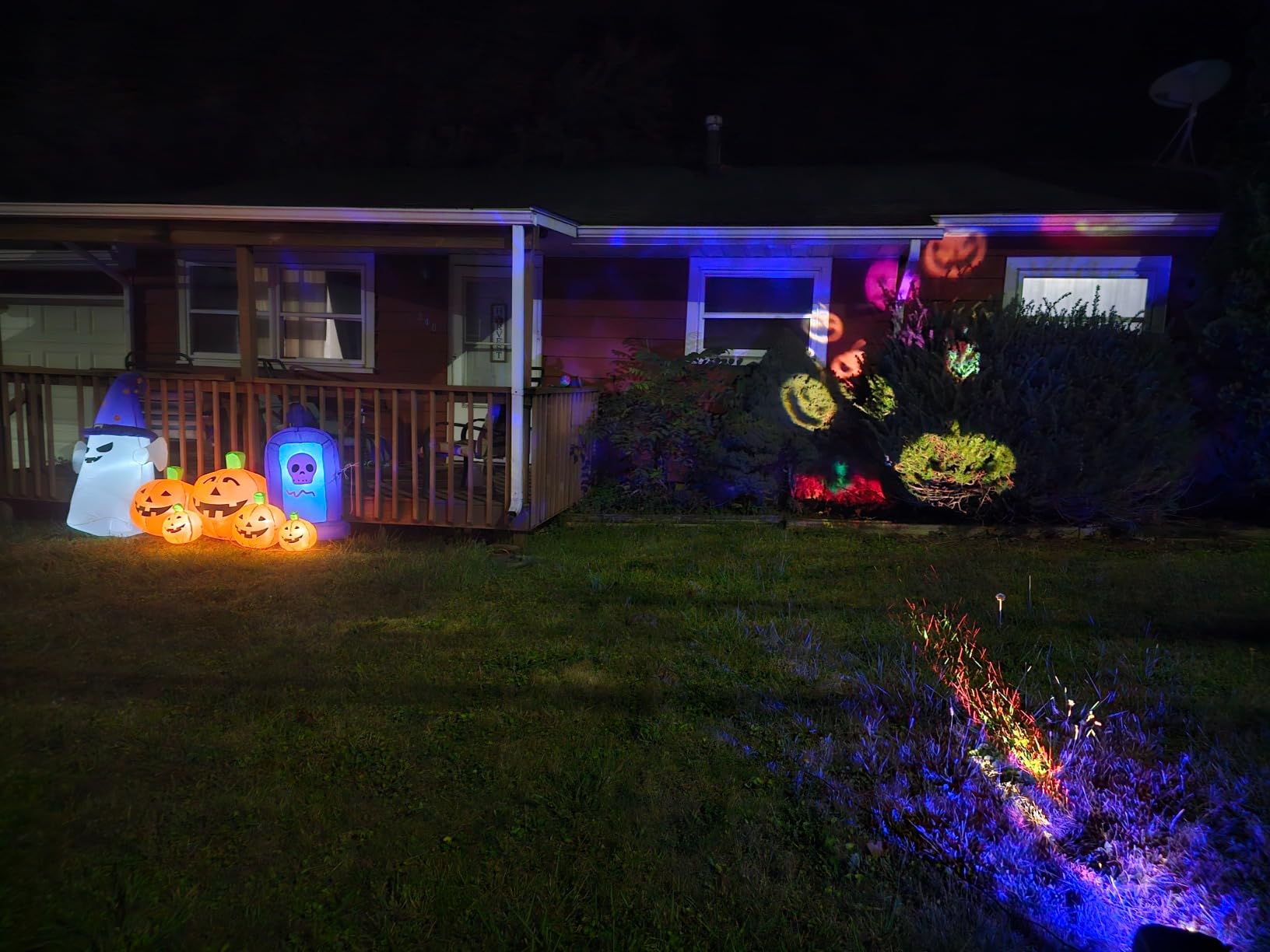 2026 Upgraded Halloween Projector, 8 Patterns (Ocean Wave & Patterns), 8 Theme Waterproof Holiday Projector with Remote for Halloween, Christmas, Happy New Year customer photo 2