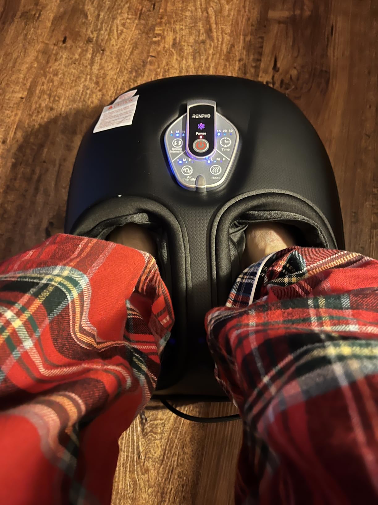 RENPHO Foot Massager Machine with Heat [2026 Upgraded], Birthday Gifts for Women Men Mom Dad, FSA Eligible HSA Shiatsu Foot Massager for Plantar Fasciitis, Cordless Control, Self Care Gifts, Black customer photo 1