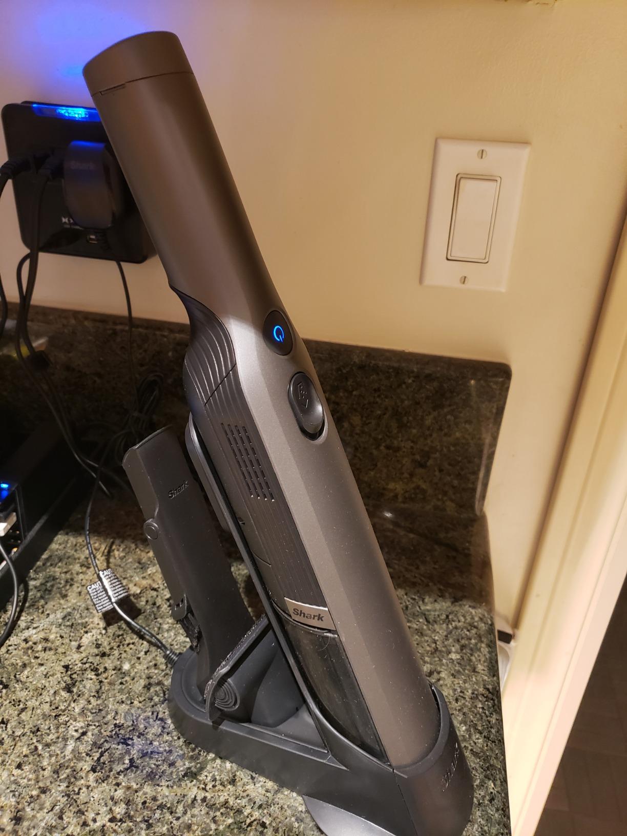 Shark WANDVAC Cordless Hand Vac, Black, WV201BK | Lightweight at 1.4 Lbs., Powerful Suction for Pet Hair, Charging Dock, One-Touch Empty, Car & Home, Duster Crevice Tool customer photo 1