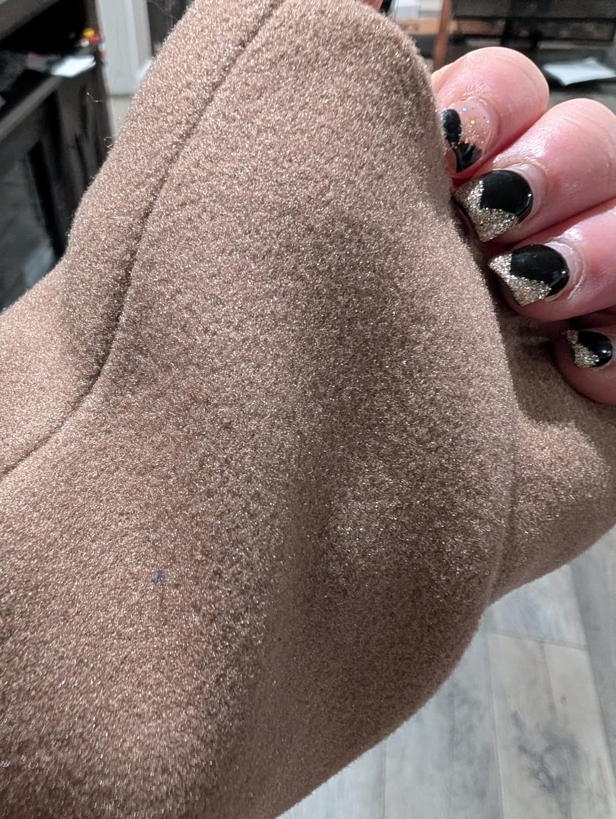 Bankeng Women Winter Wool Blend Camel Mid-Long Coat Notch Double-Breasted Lapel Jacket Outwear customer photo 1