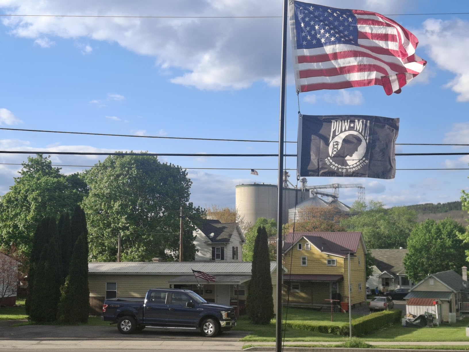 Heavy Duty 25 FT Flag Pole 100MPH Wind Test for Outside House customer photo 1
