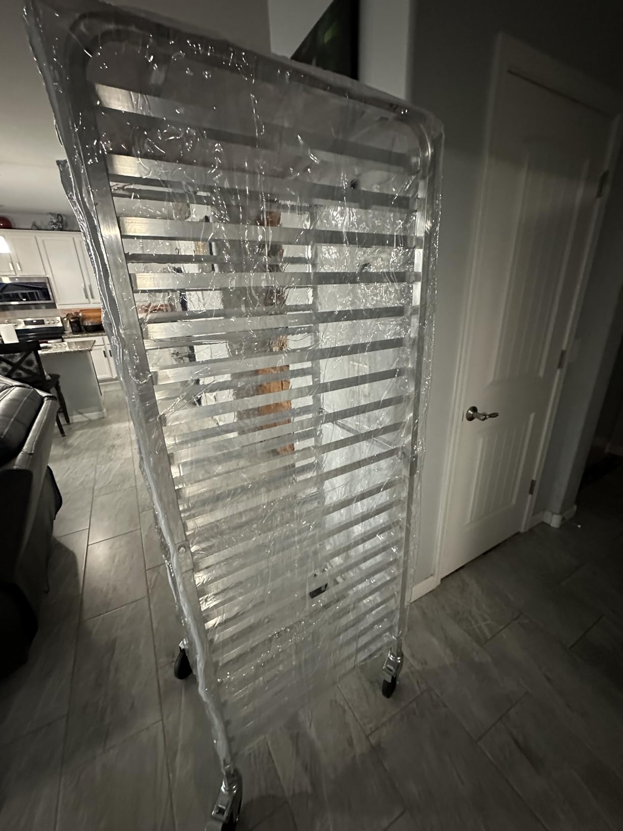 VEVOR Bun Pan Rack, 20-Tier Commercial Bakery Racks with Brake Wheels, Aluminum Racking Trolley Storage for Half & Full Sheet, Speed Rack For Kitchen Home, Bread Baking Equipment customer photo 2