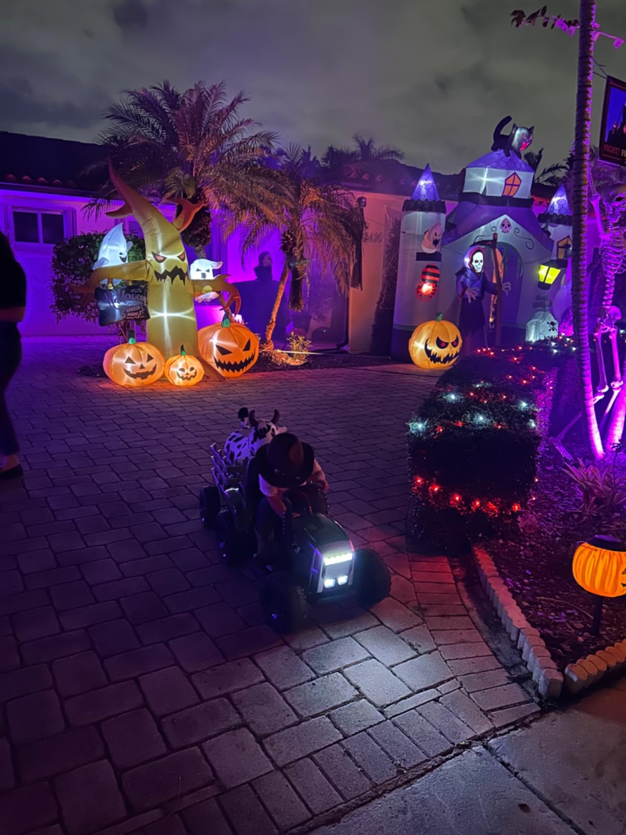 Kidzone 12V 7Ah Premium Electric Tractor Ride On Toy, Dark Green | w/ Trailer, Dual 35W Motors, EVA Tires, Remote Control, 3-Speed Modes, LED Lights, Bluetooth, Toddler Battery Powered Vehicle customer photo 1