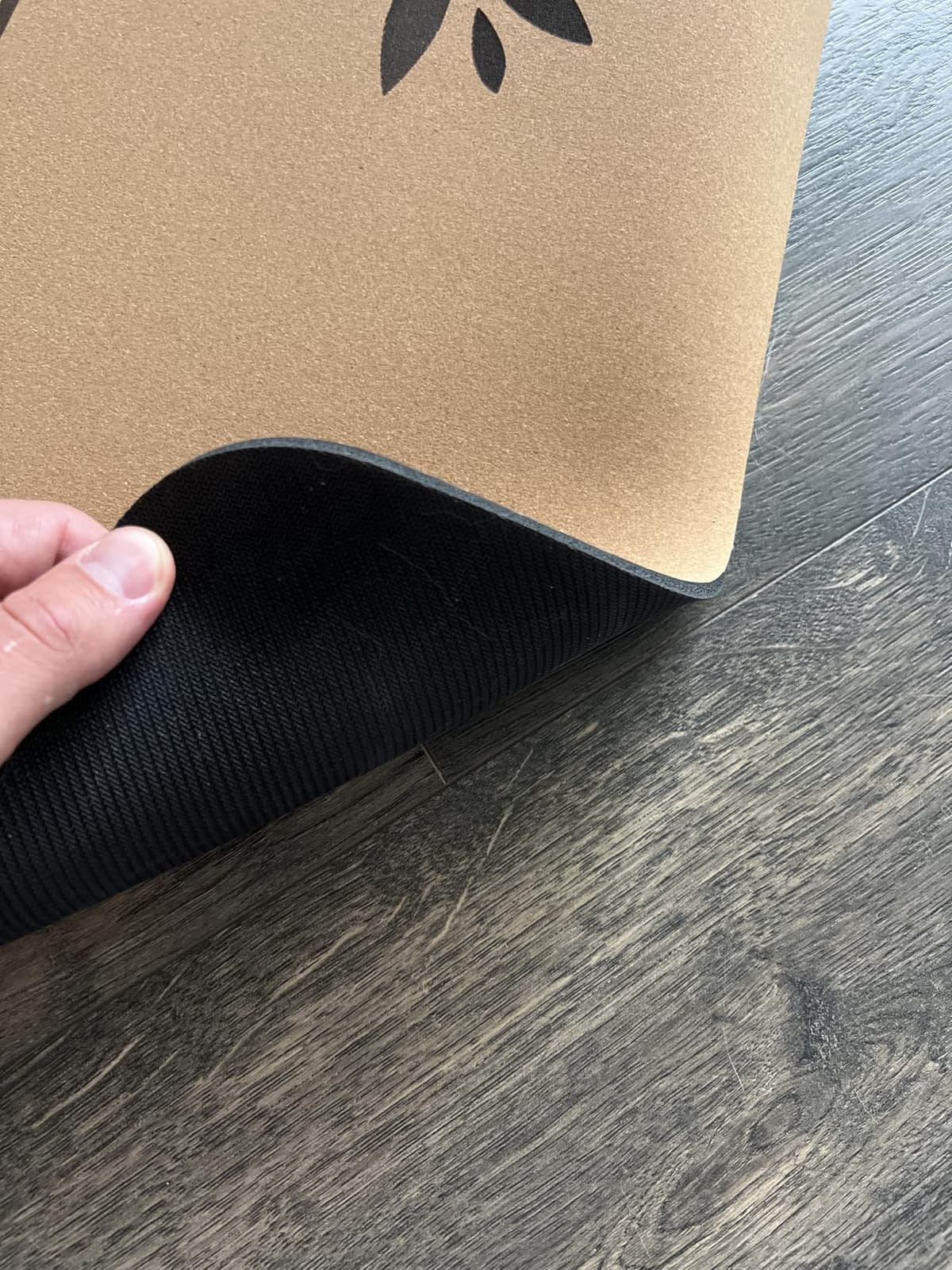 Y O Gayo Premium Yoga Cork Mat | 5mm Thick Natural Tree Rubber Base and Bigger Mat for Extra Support, Alignment lines for Guidance | Non-Slip, Sustainable, Your Ultimate Yoga Companion customer photo 1