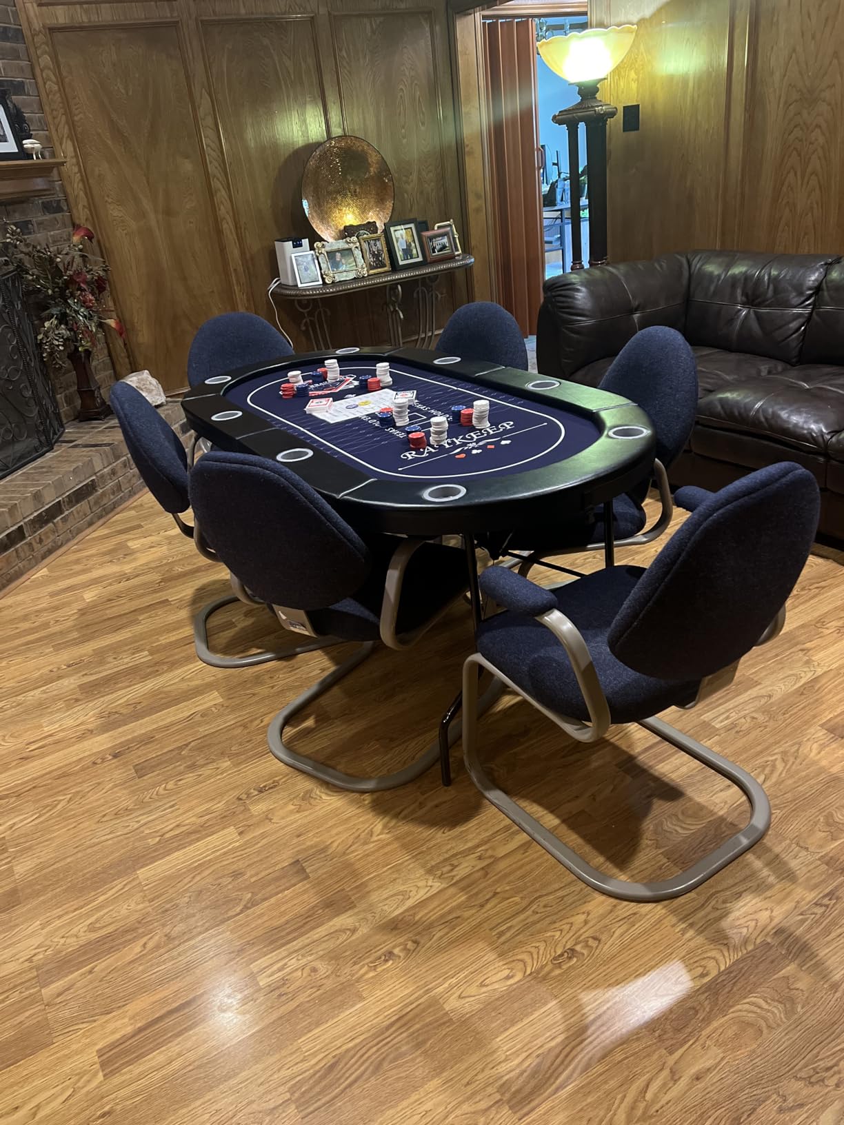 RAYKEEP 8 Player Poker Table Foldable, 71