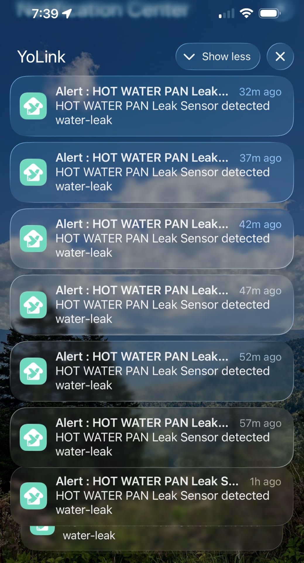 YoLink Water Leak Starter Kit: Hub + 4 Leak Sensor 4 (105 dB Siren), LoRa Long-Range, App/SMS/Email Alerts, D2D Offline, 2 AAA Up to 5-Year Battery, Compatible with Alexa/IFTTT/Home Assistant customer photo 1