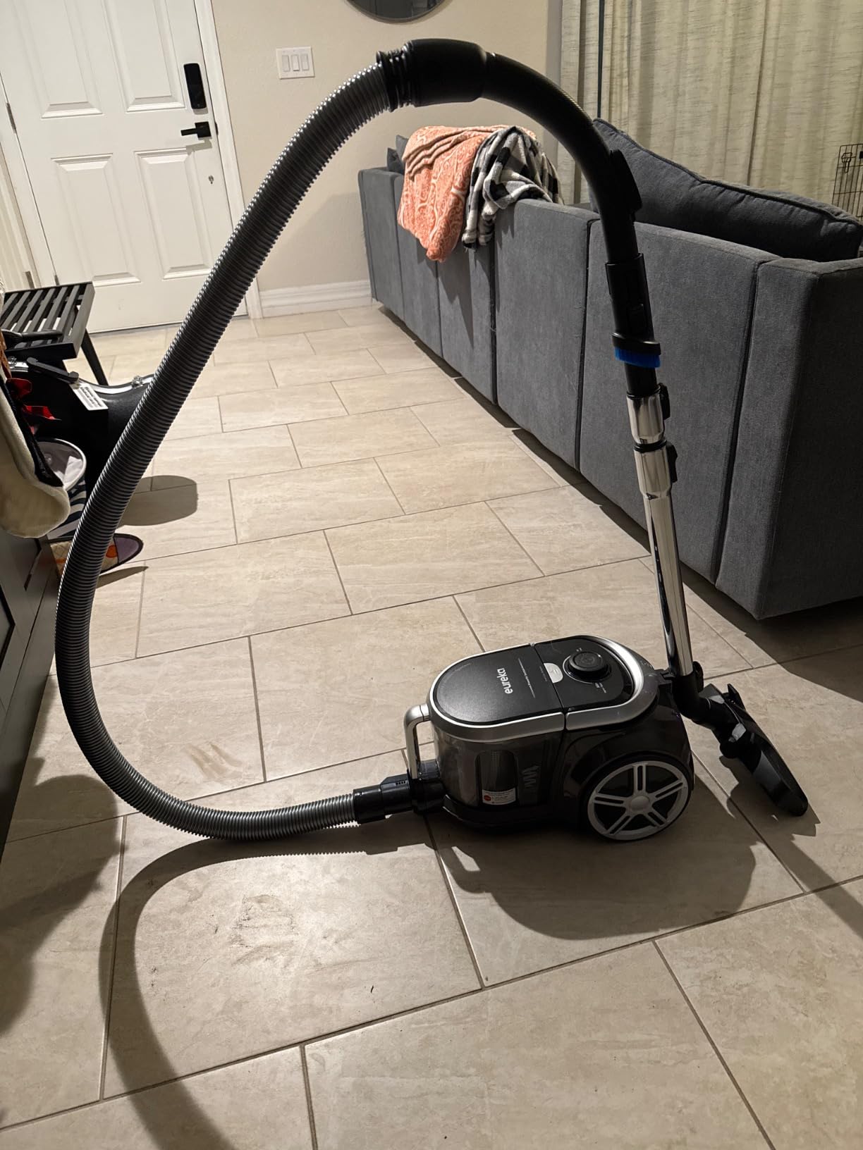 Eureka Bagless Canister Vacuum Cleaner, Vacuum for Hardwood Floor, Carpet | NEN180 WhirlWind, Lightweight, 1000W, HEPA, Auto Cord Rewind, 2-in-1 Vac for Hard Floors, Carpets, & Pet Hair customer photo 1