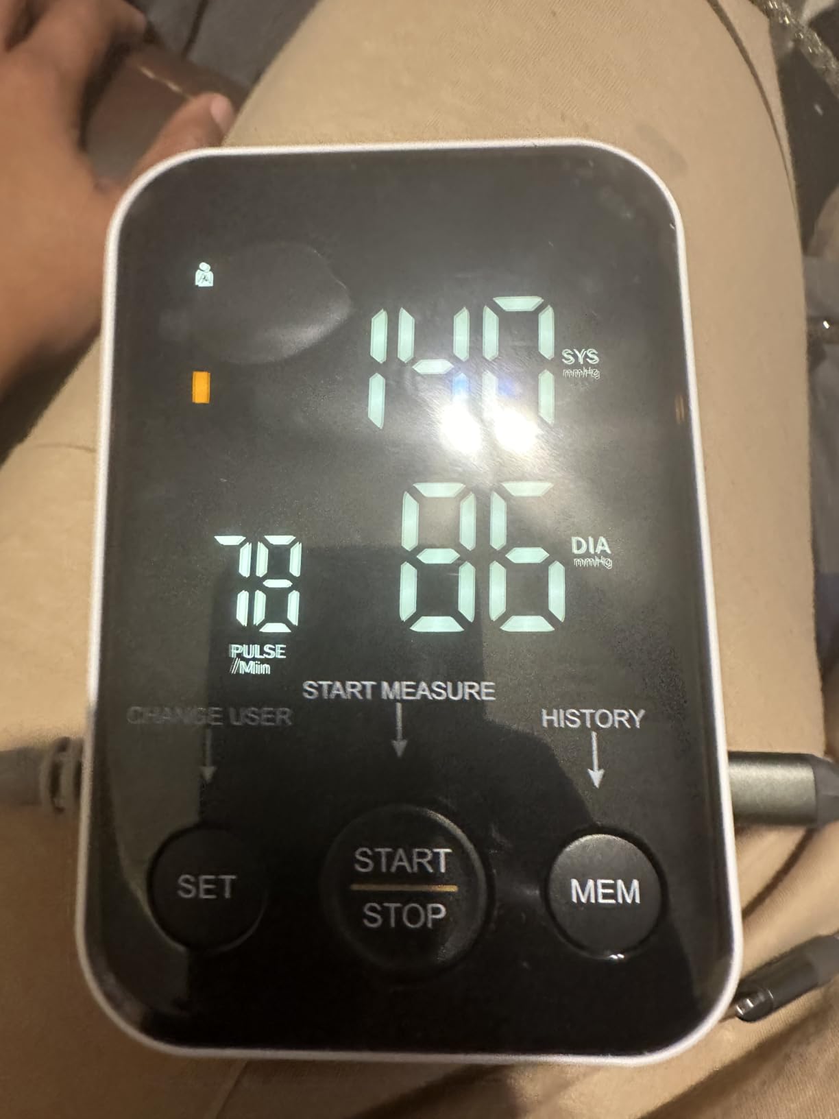 Oklar FDA Cleared Blood Pressure Monitor Upper Arm BP Machine for Home Use | Clinical Accuracy, 2x120 Memory, Large LED Display & 8.7
