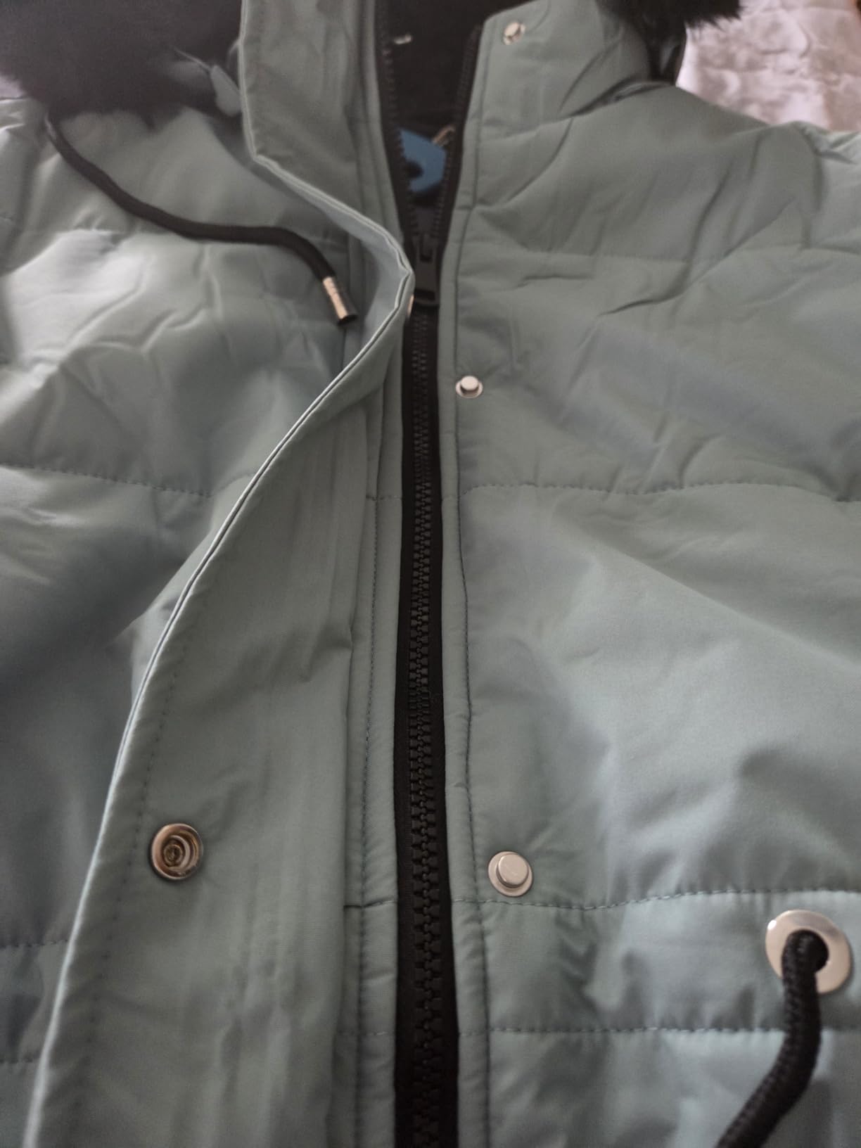 MOERDENG Women's Warm Winter Puffer Coat Thicken Fleece Lined Down Jacket customer photo 1