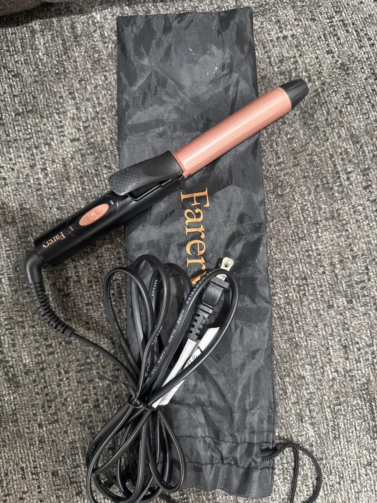 FARERY Mini Curling Iron for Short Hair, 1/2 Inch, Dual Voltage | Lightweight Small Curling Iron for travel customer photo 1