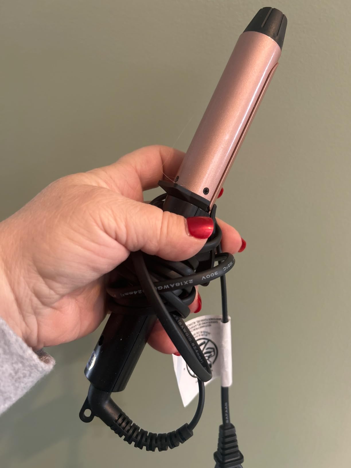 FARERY Mini Curling Iron for Short Hair, 1/2 Inch, Dual Voltage | Lightweight Small Curling Iron for travel customer photo 2