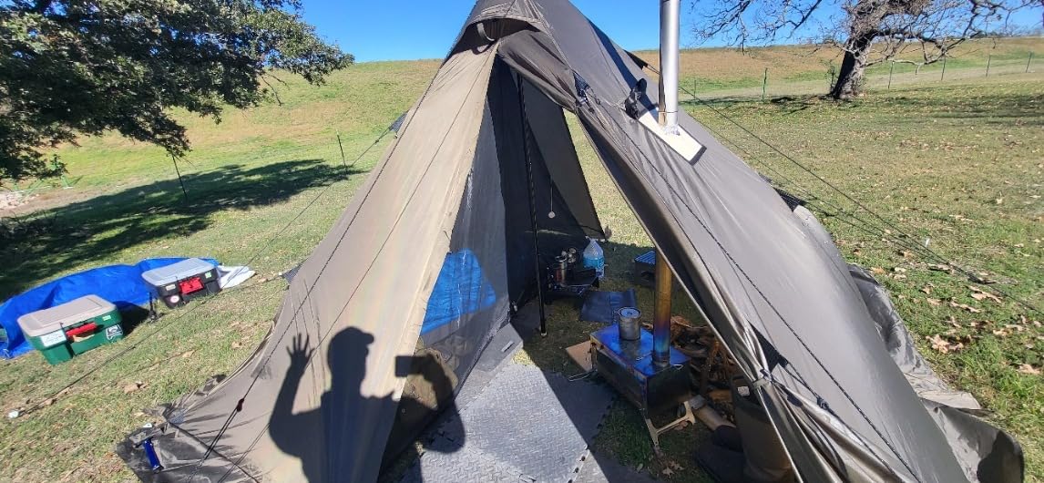 Naturehike Ranch Fire 4 Season Teepee Tent, 2 Person Hot Tent with Stove Jack, Windproof Waterproof Cold Weather Winter Tent customer photo 2