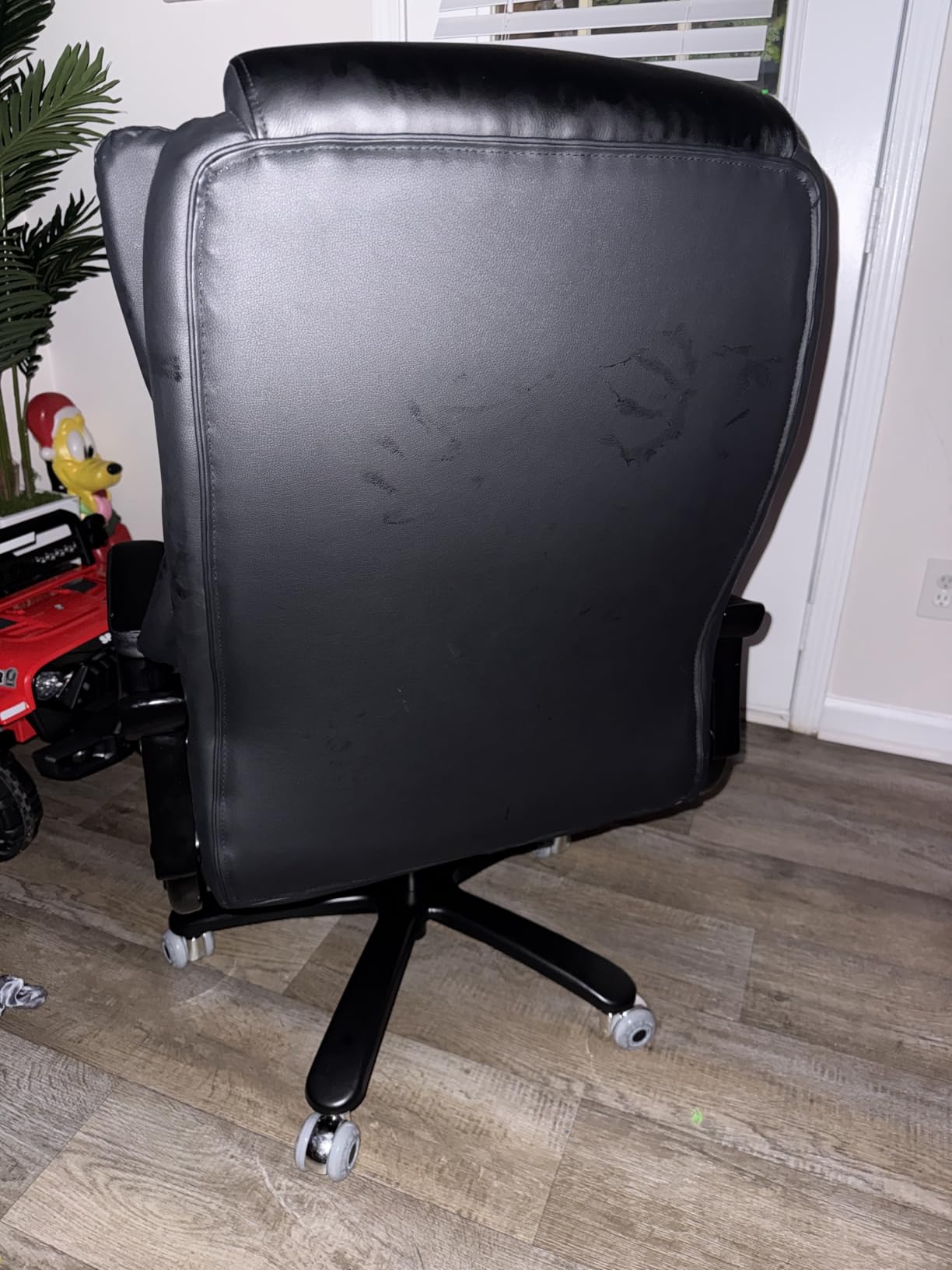 Big and Tall Office Chair, Heavy Duty Office Chair for Heavy People | High Back Executive Desk Chair with Adjustable Lumbar Support, Rubber Wheel, Pocket Spring Cushion customer photo 1