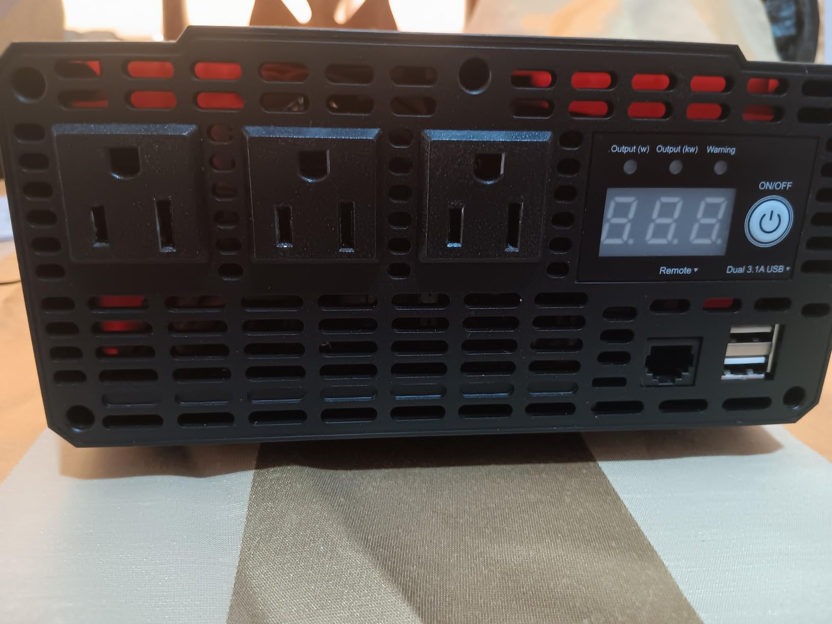 Ampeak 2000W Power Inverter, Remote Controller, 89% Efficiency | 4000W Surge, 3 AC Outlets, Dual USB, LCD Display, 52dB, 11 Protections, for Truck RV Car Camping customer photo 1