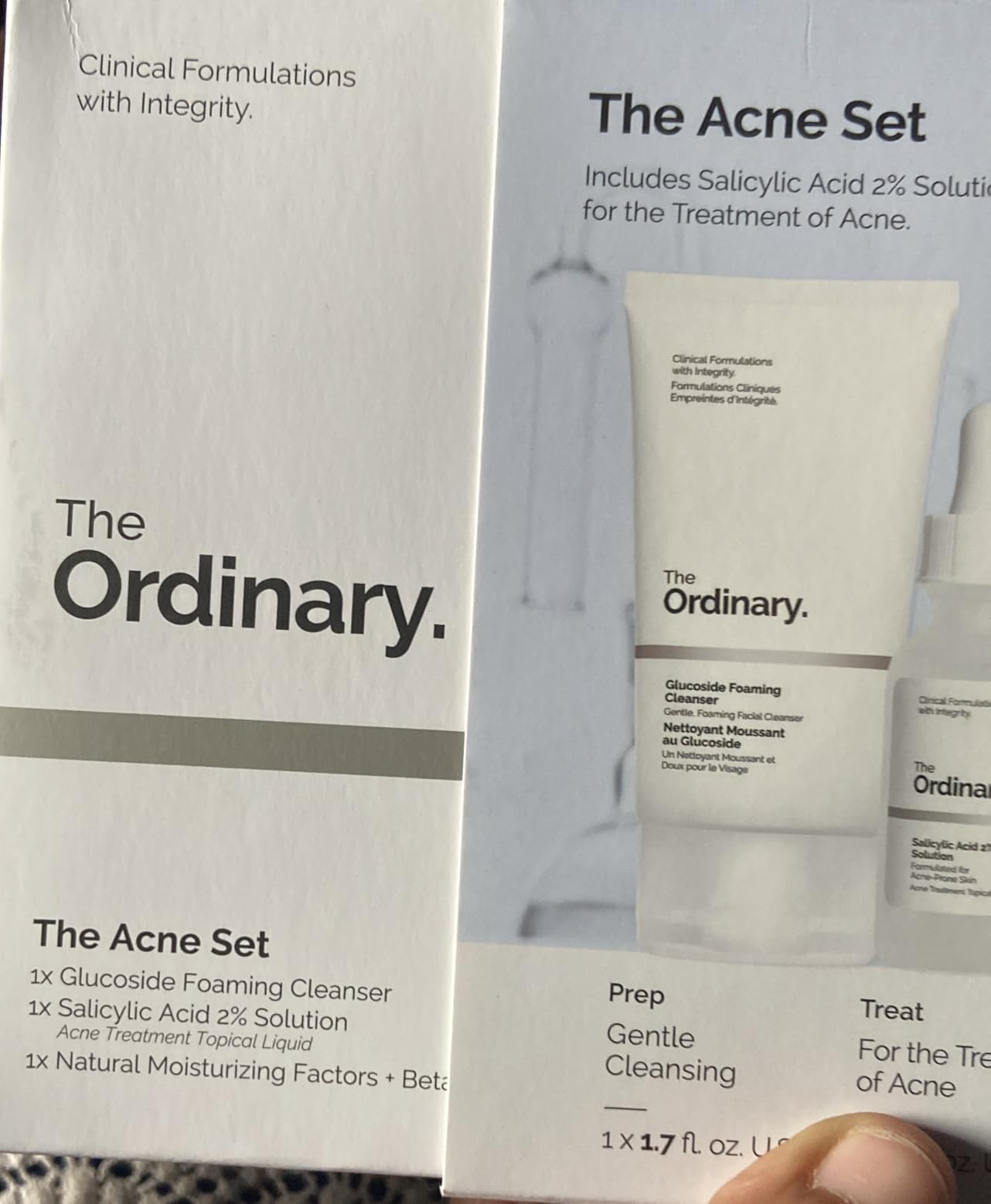 The Ordinary The Acne Set, 3-Step Skin Regimen with Glucoside Foaming Cleanser, Salicylic Acid 2% Solution, and Natural Moisturizing Factors + Beta Glucan | Skin Care Set customer photo 1