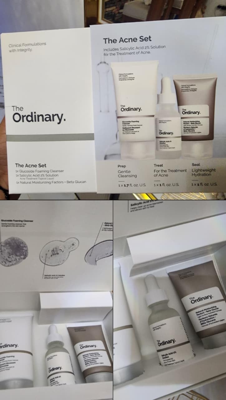The Ordinary The Acne Set, 3-Step Skin Regimen with Glucoside Foaming Cleanser, Salicylic Acid 2% Solution, and Natural Moisturizing Factors + Beta Glucan | Skin Care Set customer photo 2
