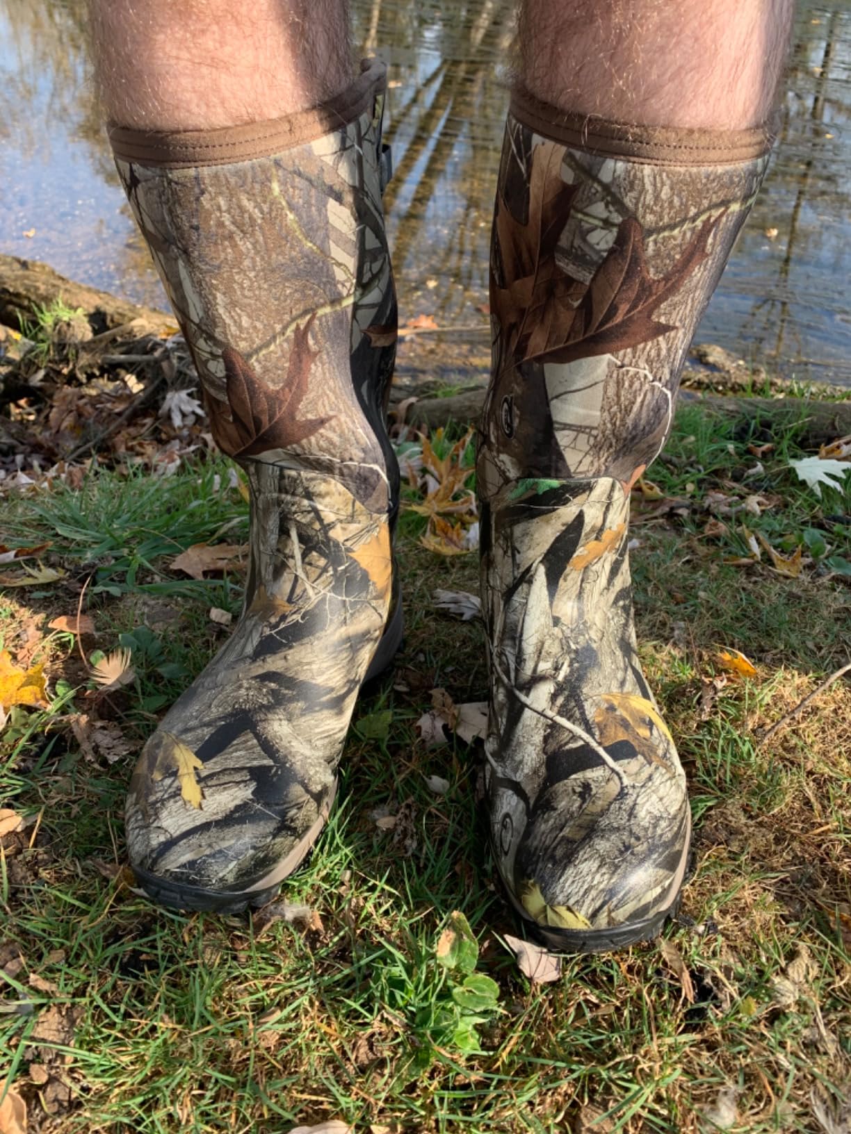 Hunting Boots for Men, Waterproof Insulated 6mm Neoprene Rubber Boots for Hunting and Outdoor Activities (Camo) customer photo 2