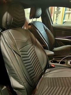 HChengkikz Nappa Leather Car Seat Covers Full Set, Black Car seat Protector 5 Seats, Waterproof Car Seat Cushion, Universal Automotive Seat Covers Fit for SUV Truck Pick-up Sedan, Front and Rear customer photo 1