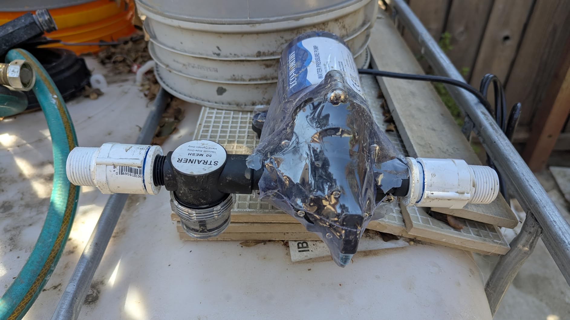 ECO-WORTHY 110V AC Fresh Transfer Diaphragm Water Pump On Demand 5.5GPM 70PSI High Pressure Water Booster Pump 110 Volt with Pressure Switch for Irrigation Garden Hose Sprinkler Home RV customer photo 2