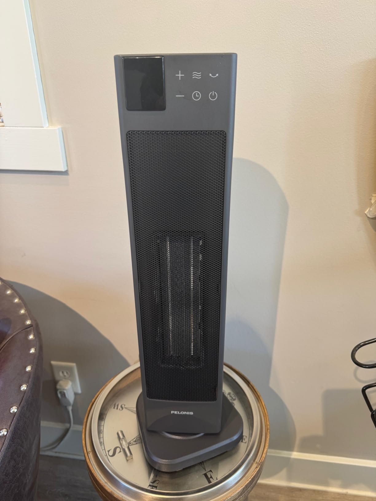 PELONIS Oscillating Ceramic Tower Space Heater, Programmable Thermostat, ECO Mode, 12H Timer, Remote Control, 1500W customer photo 1