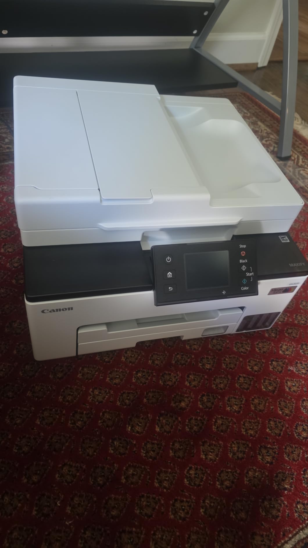 Canon MegaTank MAXIFY GX2020 All-in-One Wireless Color Printer - Print, Copy, Scan with Duplex Printing - Refillable Tank System, Compact Desktop Design customer photo 1