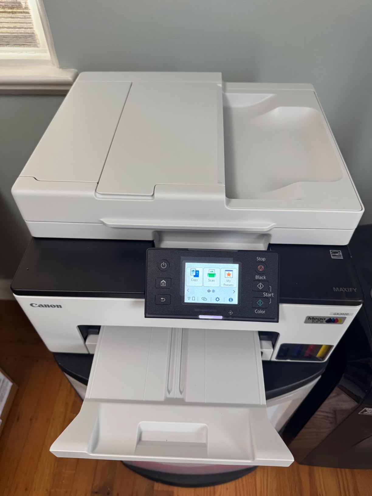 Canon MegaTank MAXIFY GX2020 All-in-One Wireless Color Printer - Print, Copy, Scan with Duplex Printing - Refillable Tank System, Compact Desktop Design customer photo 2