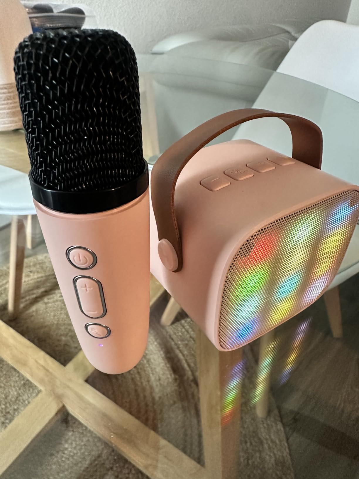 YLL Karaoke Machine for Kids,Birthday Gifts for Girls 3 4 5 6 7 8+Years Old customer photo 1