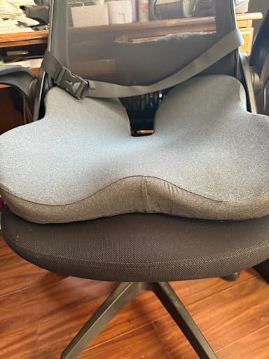 Dreamer Car Seat Cushion for Tailbone & Sciatica Pain Relief | Certified & Ergonomist-Designed, Tapered Front Edge Reduces Thigh Pressure, Wide Memory Foam for Office Chair, Car, Wheelchair customer photo 2