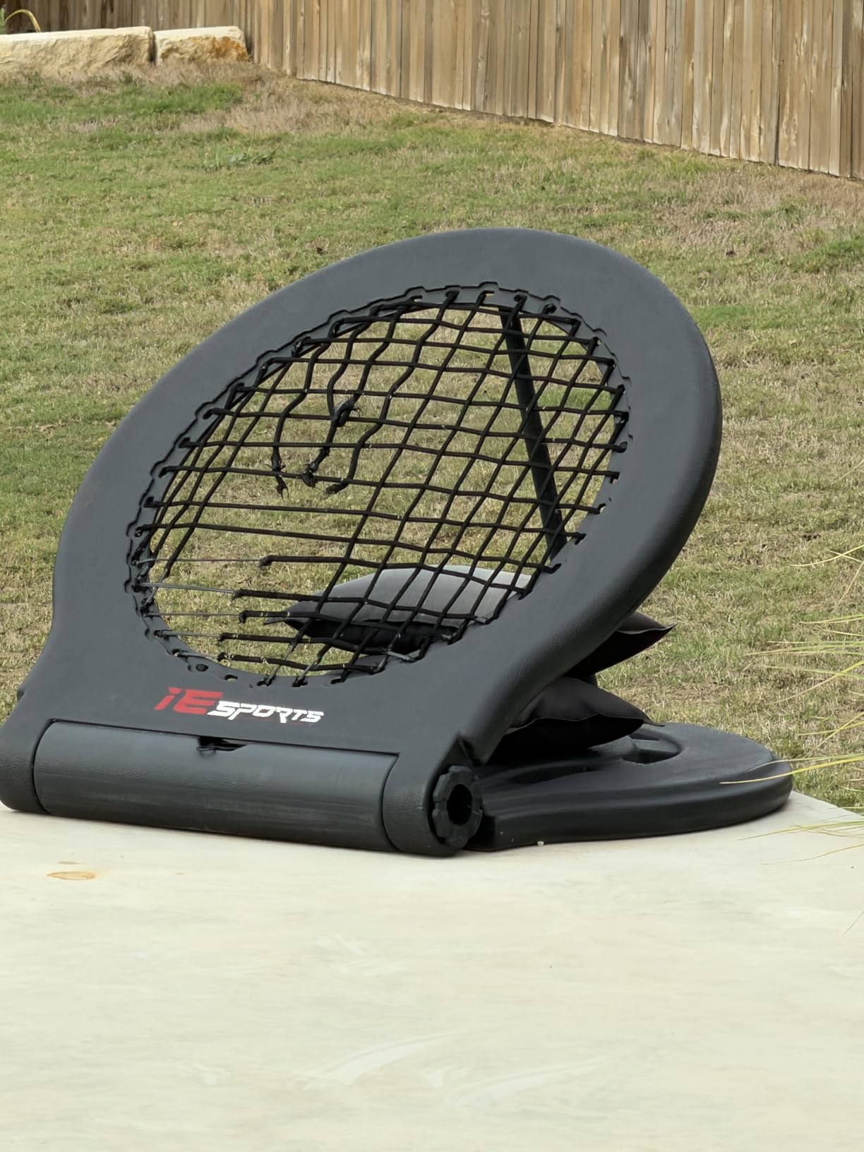 IE Sports Basketball Rebounder Multi-Sport Rebound Net with 9 Angle Adjustments and Return Attachment for Soccer, Pickleball and Baseball, Black customer photo 1