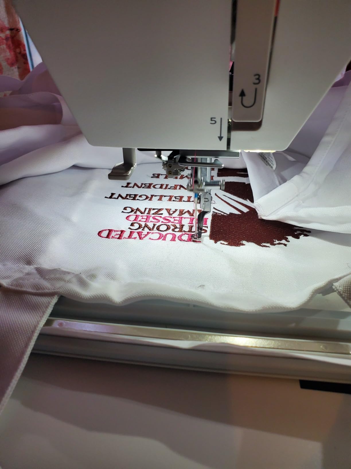 Janome Memory Craft 500e LE Embroidery Machine, 160 Built-In Designs, 6 Monogramming Fonts, USB drive with 30 exclusive large designs, Large Area, High-Speed customer photo 2